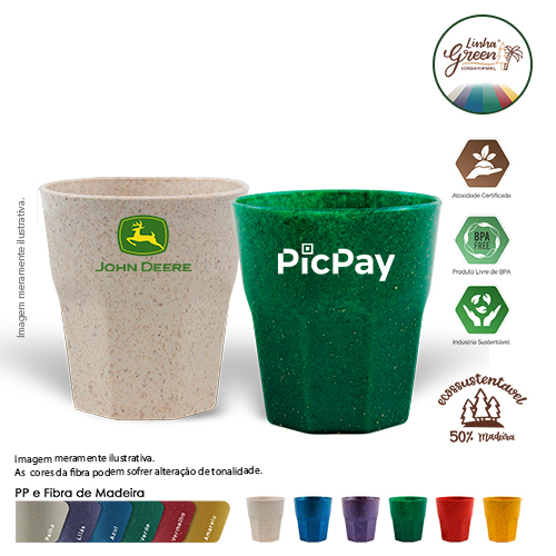 Copo Mini Roma Green 300ml